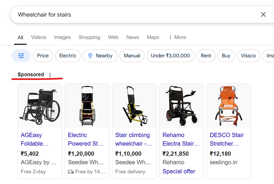 Seedee: Wheelchair for stairs