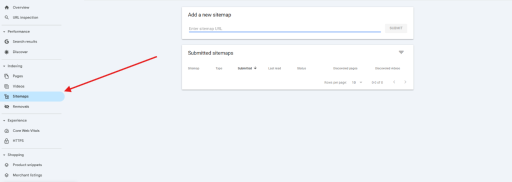 submit your sitemap on Google Search Console