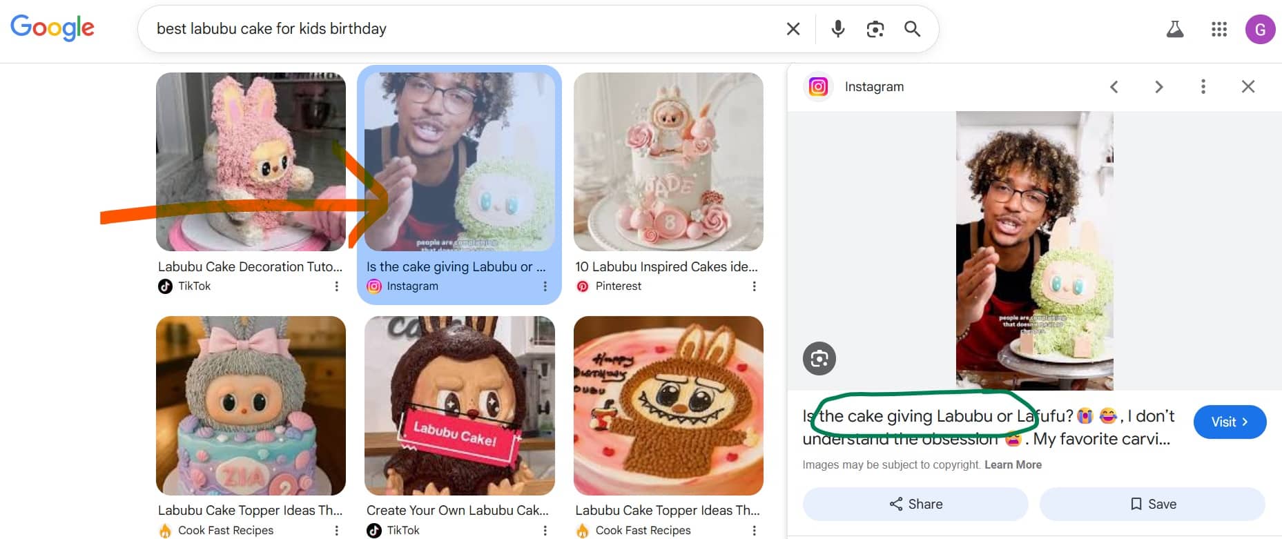 Image- Labubu cake